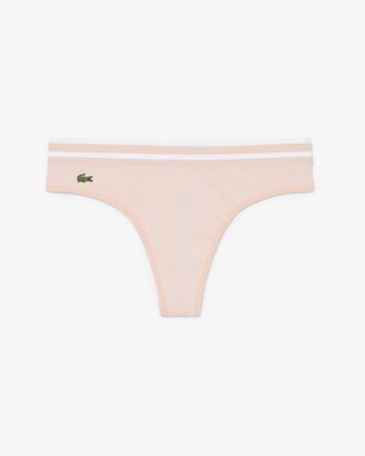 Cotton Stripe Waist String Briefs