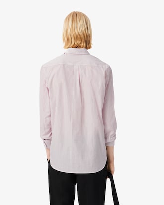 Chemise regular fit popeline ray&eacute;e