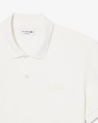 Classic Fit Ribbed Knit Polo