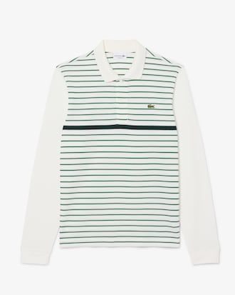 Classic Fit Striped Piqu&eacute; Polo Shirt