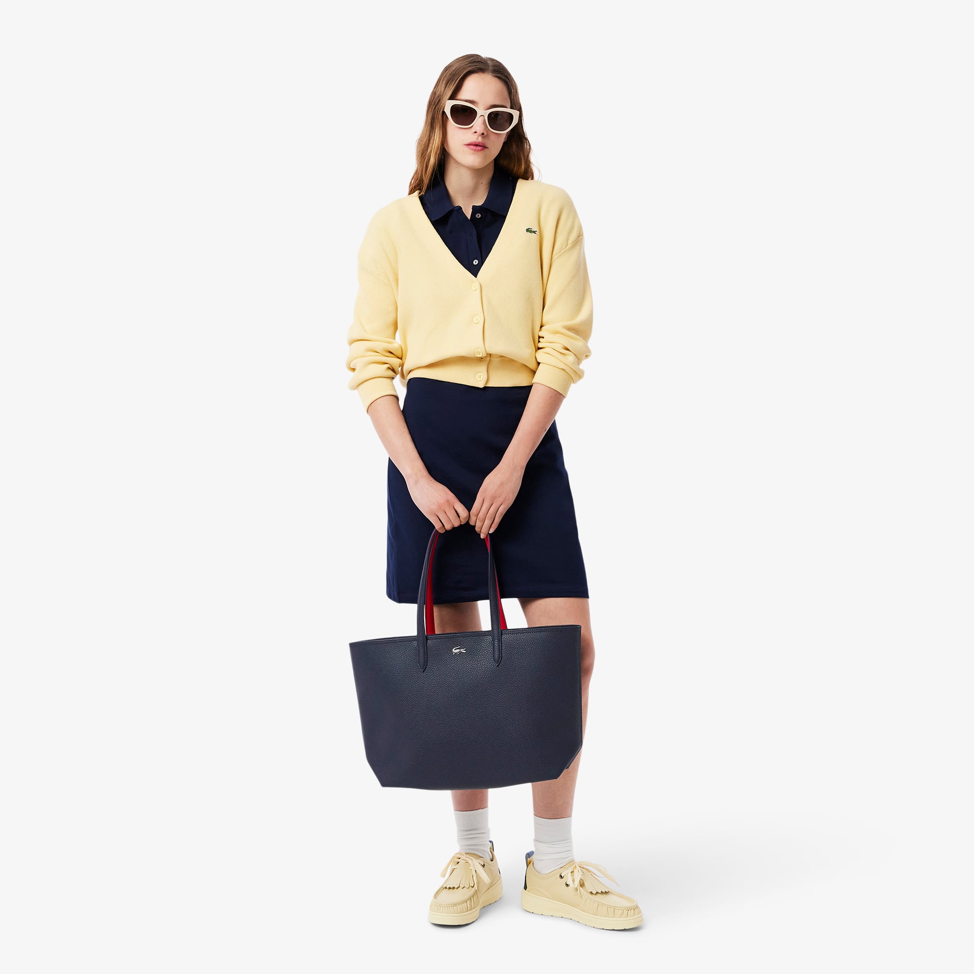 Chloe ツイト フレイト エッシ シャケット CHC24SMV01560 001 Women's Anna Zip Tote - Bags - New In 2025 | Lacoste