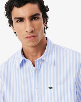 Men's Regular Fit Striped Oxford Shirt