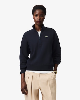Women's Zip-Up Piqu&eacute; Sweatshirt