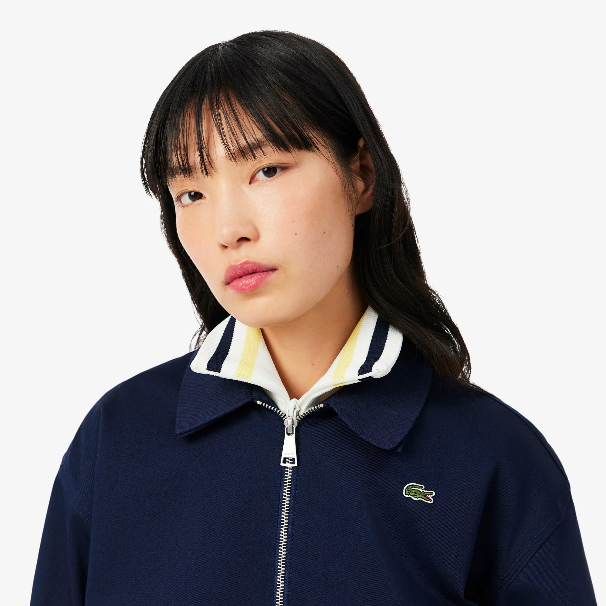 Women's Double Collar Stretch Jacket - Jackets & Coats - New In