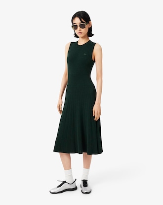 Robe c&ocirc;tel&eacute;e coton m&eacute;lang&eacute; &agrave; plis