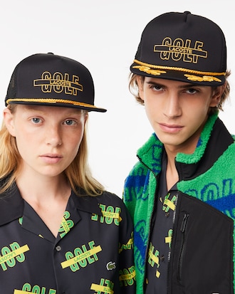 Unisex Bi-material Cap with Embroidered Visor