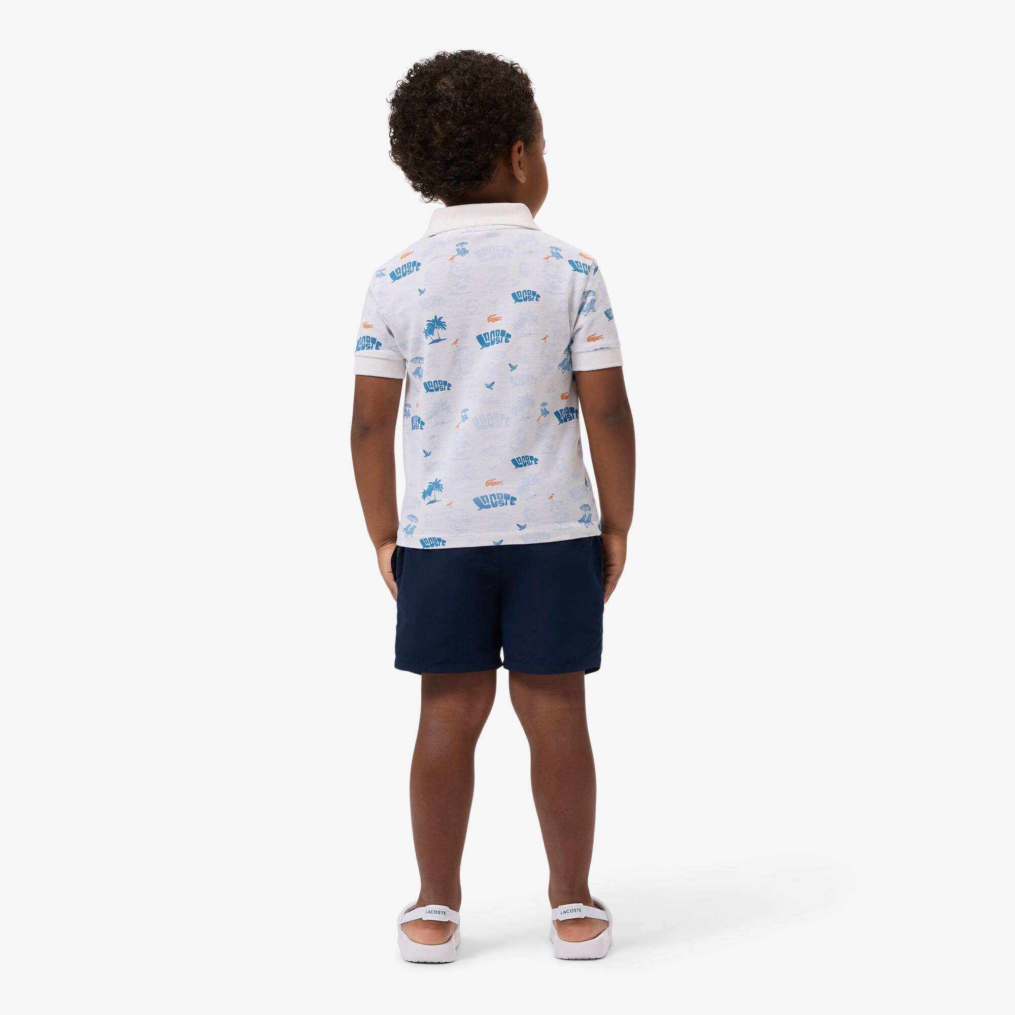 Monochromatic Lined Swim Trunks