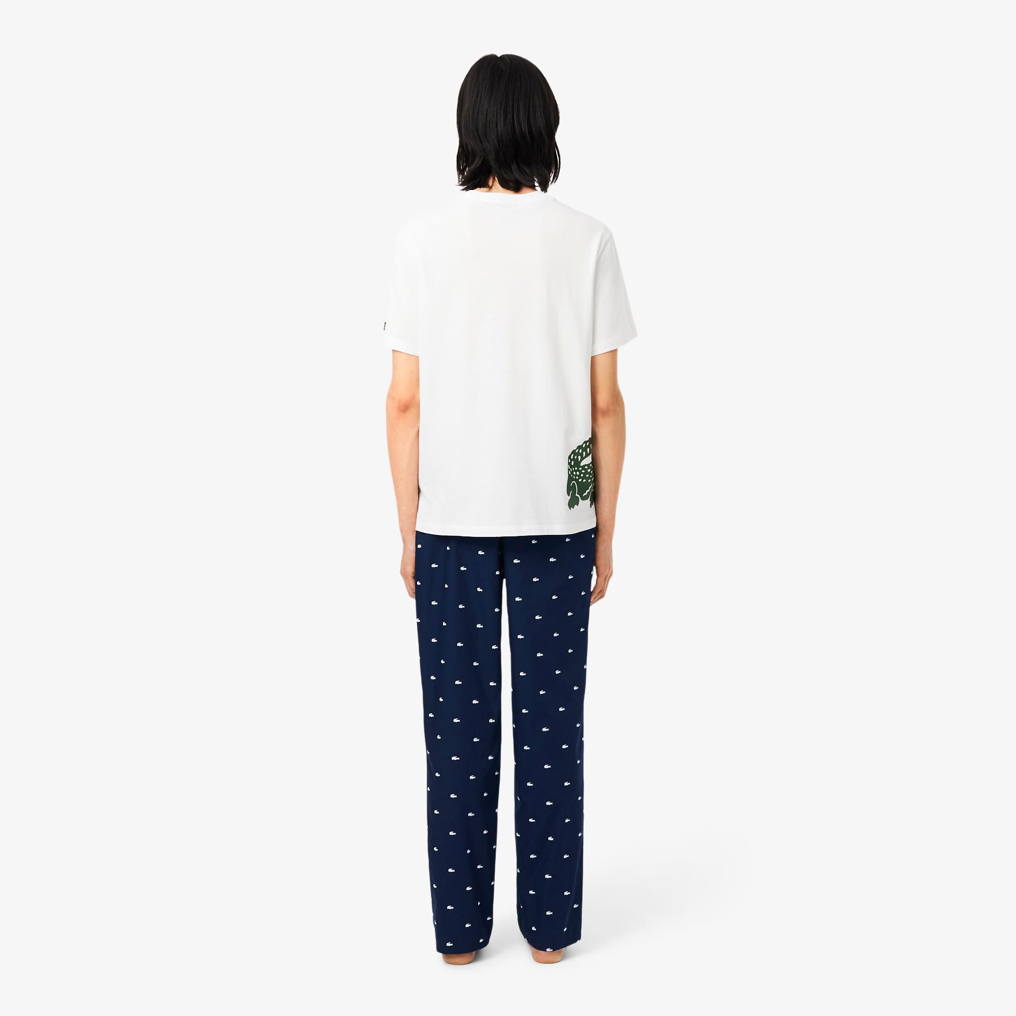 Printed Poplin Pajama Pants