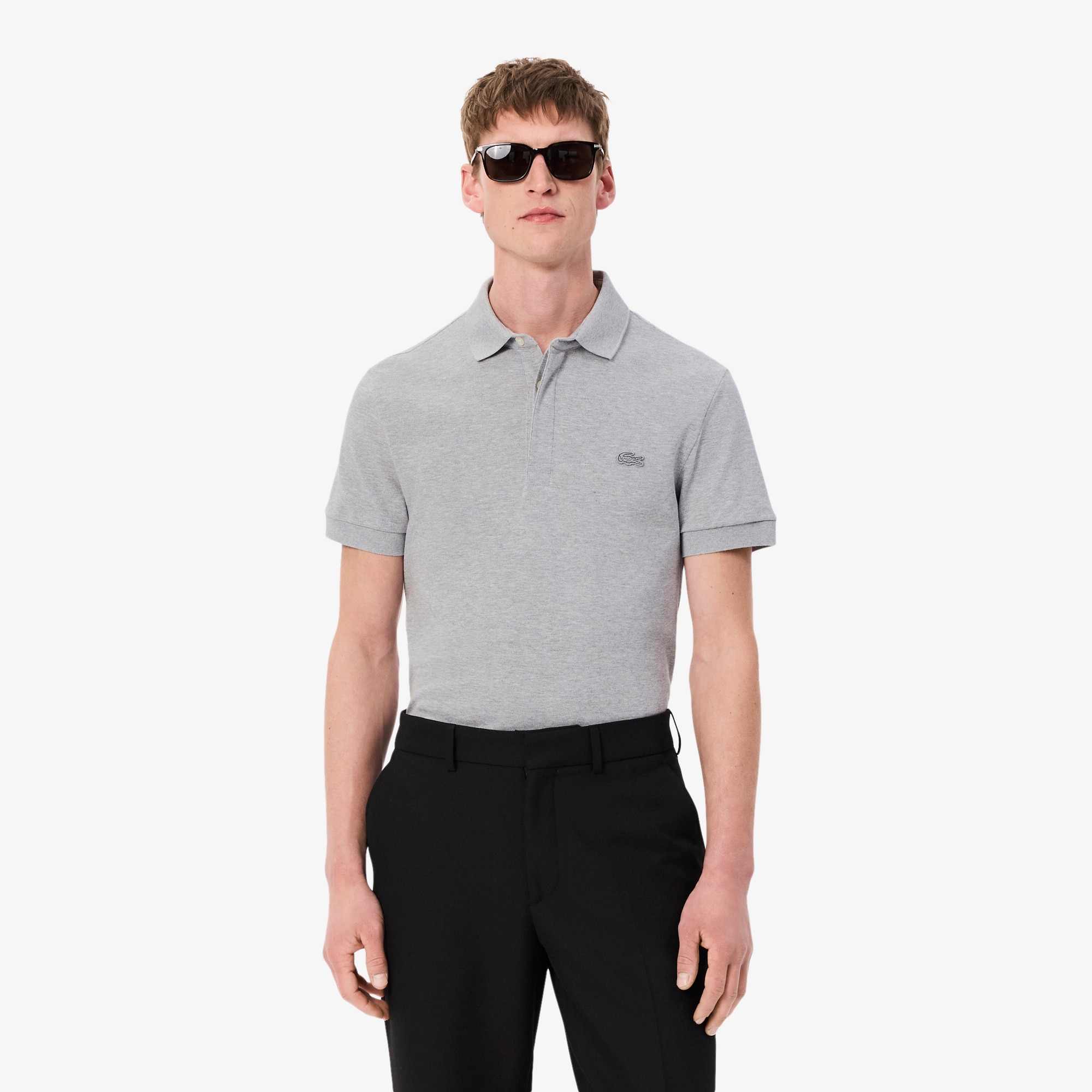 トップス L1212 LACOSTE POLO SHIRT GRAY Lacoste Original L.12.12 Polo Shirt | SportsDirect.com USA