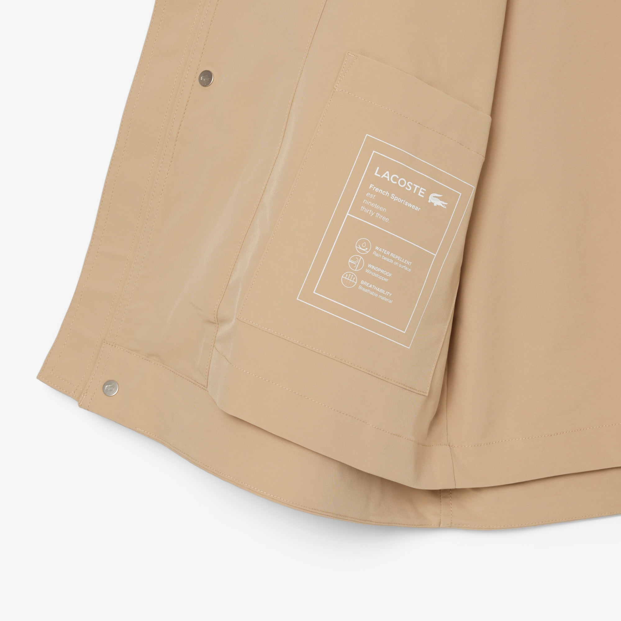 Men's Mid-Length Water-Repellent Hooded Parka - Jackets & Coats