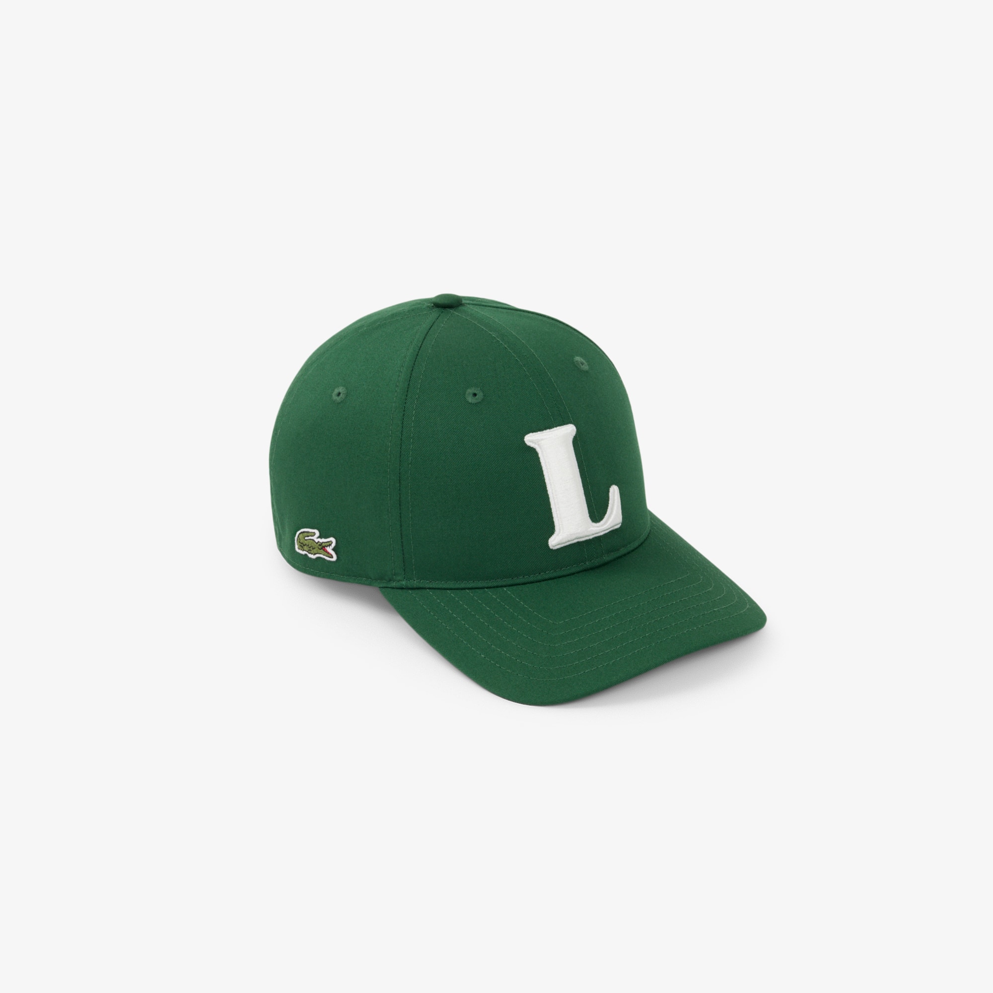 Lacoste Men's Contrast Logo Twill Baseball Cap - 132 - Vert