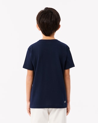 Kids' Oversized Technical Cotton Tennis T-Shirt