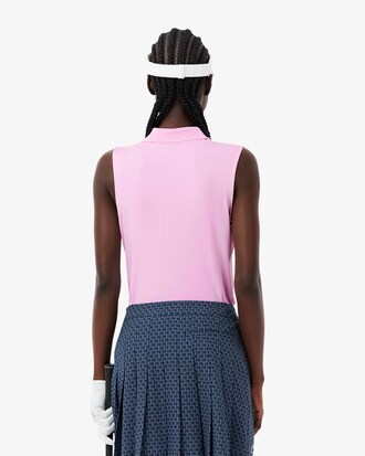 Polo De Golf El&aacute;stico Con Protecci&oacute;n Uv Y Corte Entallado Para Mujer