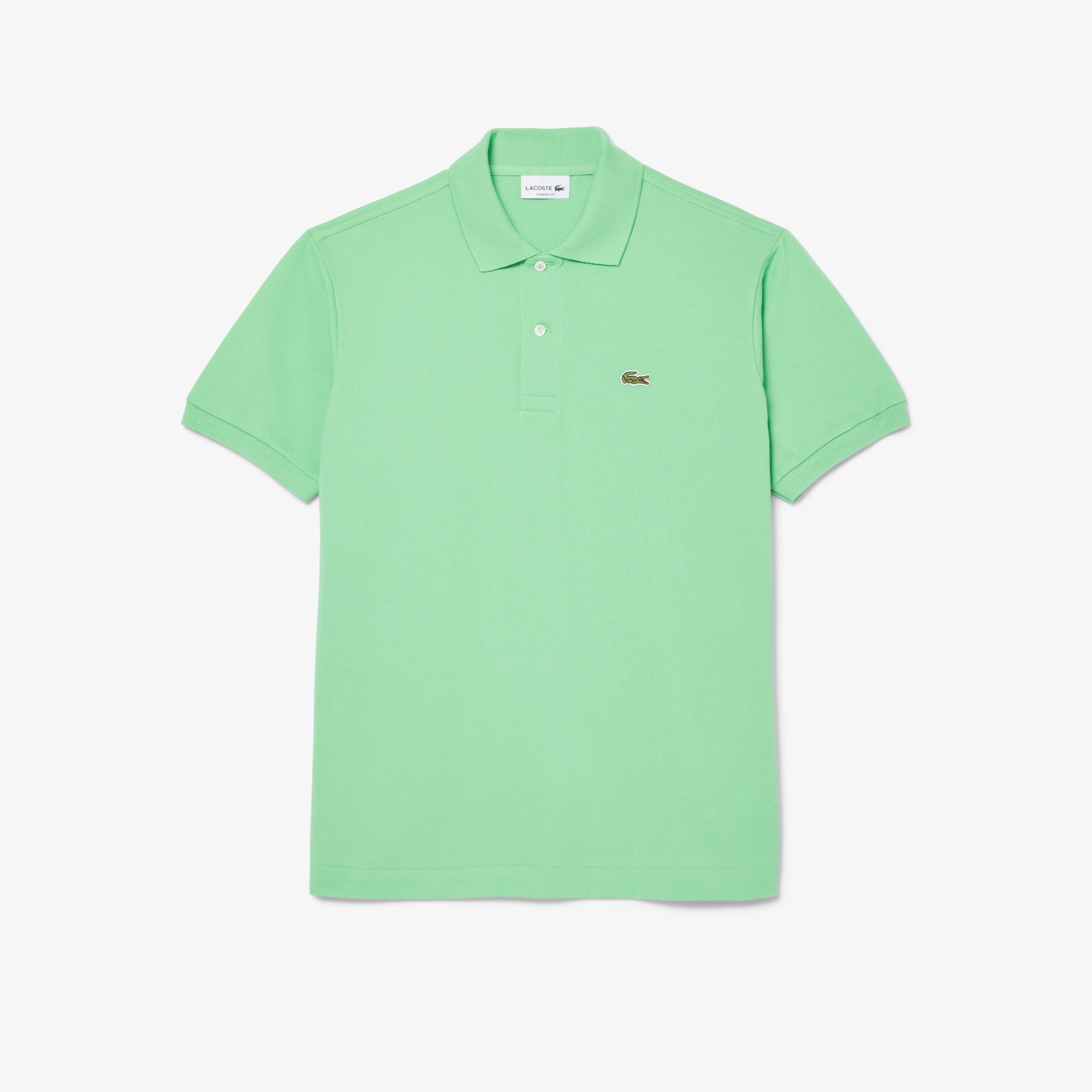 Tシャツ・カットソー LACOSTE SS25 Sea green piquet polo shirt (1212 LGF) Men's Cotton Piqué L.12.12 Badge Detail Polo - Polo Shirts