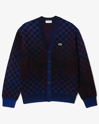 Unisex Monogram Motif Alpaca and Wool Cardigan