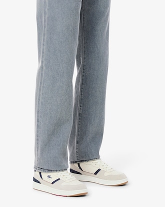 Sneakers de deporte de Piel con clip en T para hombre