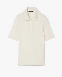 Runway Slim Fit Silk Mini-Piqu&eacute; Polo Shirt