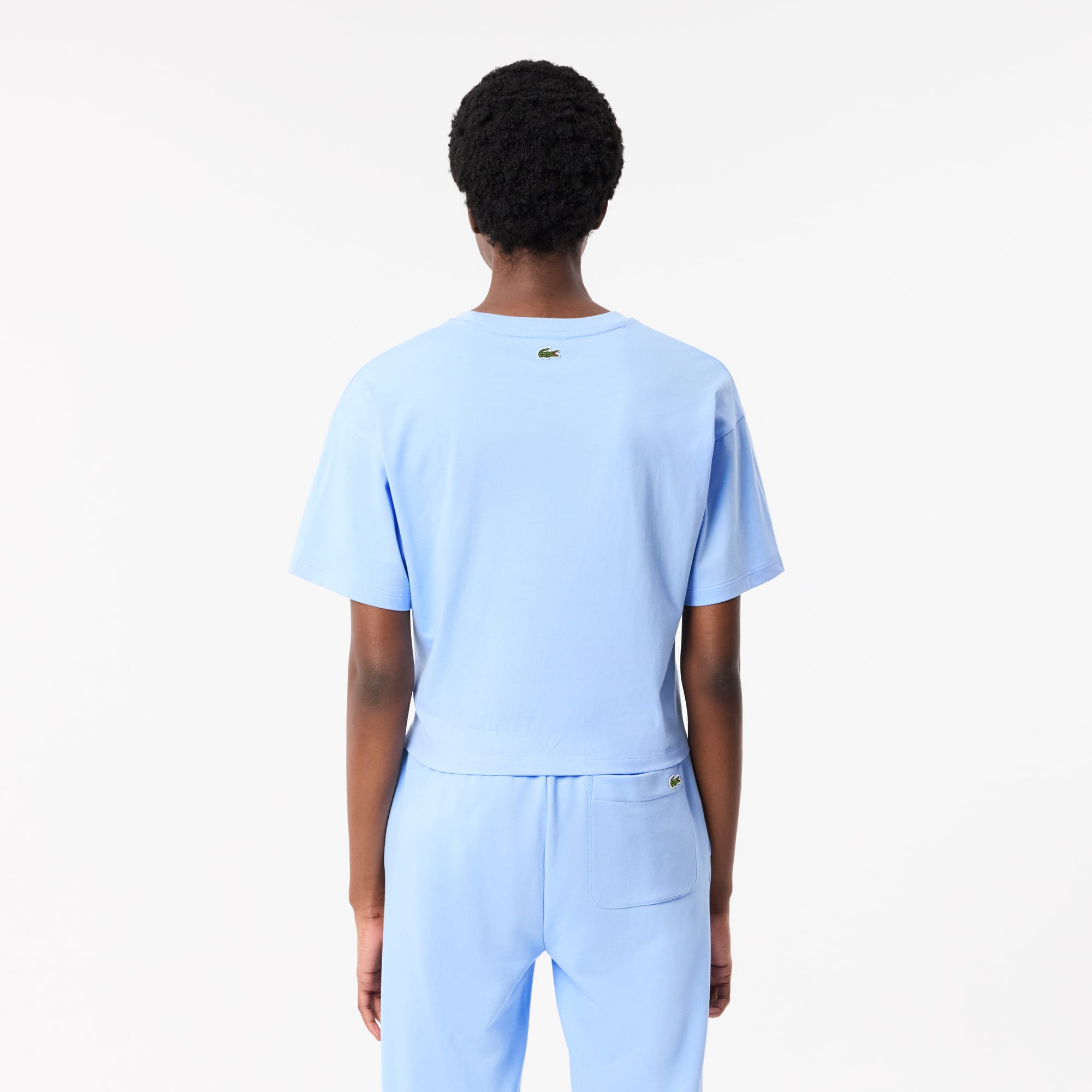 Tシャツ・カットソー LACOSTE Woman T-Shirt Blue PF5179 525 LACOSTE：Tシャツ レディース - ブルー | GIGLIO.COMオンライン