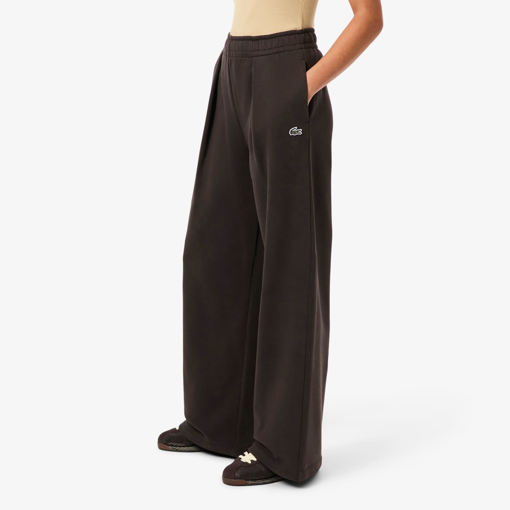 Women's Wide Leg Fleece Sweatpants - Pants & Leggings - New In