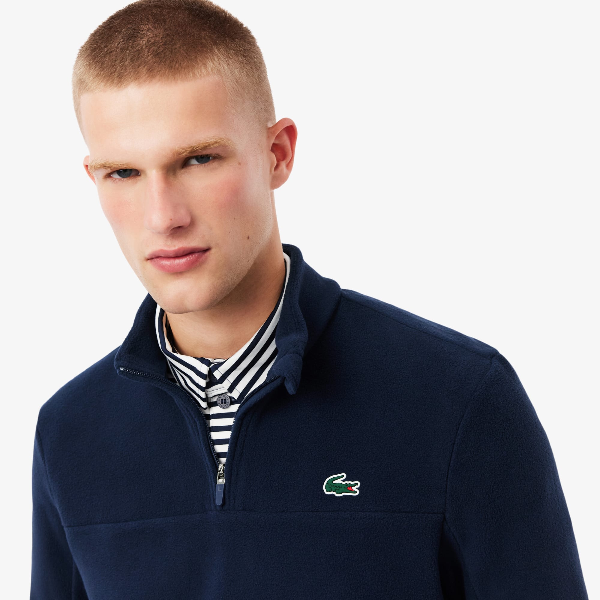 ハーヴィーメイス　　 フェザー12KgfTOP 【M size•S size】 Men's Polar Fleece Quarter-Zip Golf Top - Sweaters