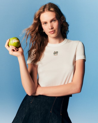 Embroidery Accent Jersey T-shirt