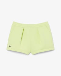 Pleated Cotton Shorts