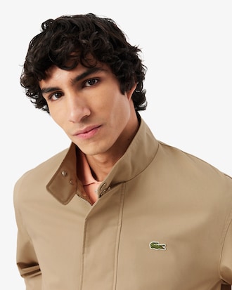 Water-Repellent Twill Harrington Jacket