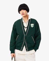 Women's Oversized Padded Nylon Cardigan