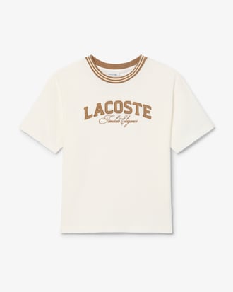 T-shirt coton marquage Lacoste