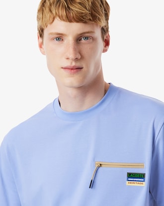 Men's Zipper Pocket Interlock T-Shirt