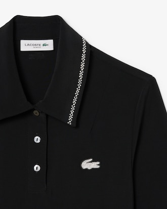 Women's L.12.D Slim Fit Diamanté Pop Polo