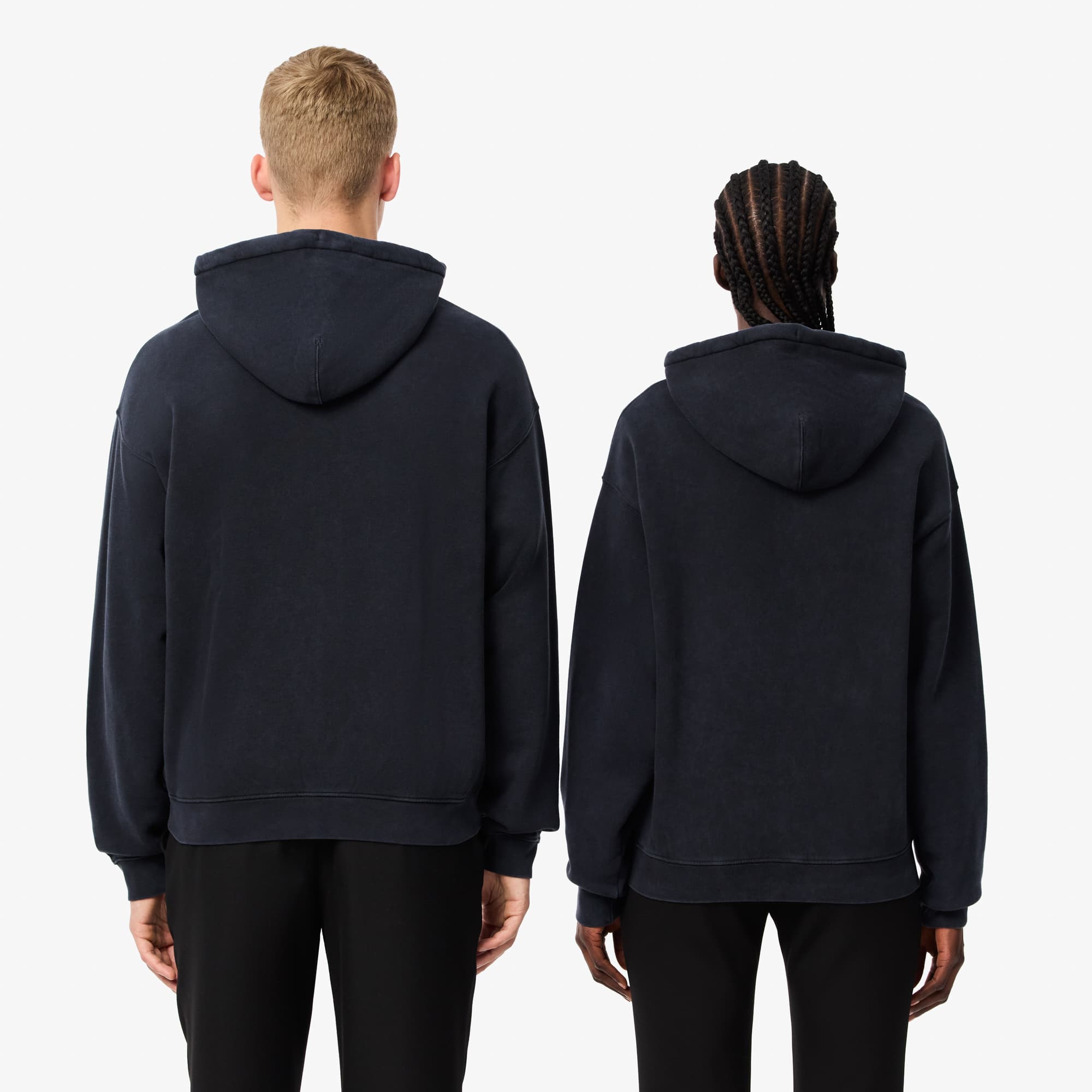 Unisex Loose Fit Washed Effect Hoodie - Sweaters