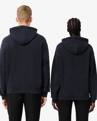 Unisex Loose Fit Washed Effect Hoodie