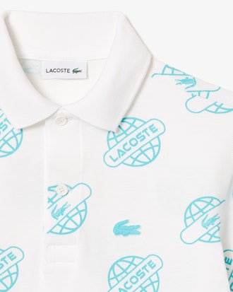 Kids' Cotton Piqué Print Polo