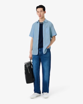 Camisa Regular Fit De Algod&oacute;n Manga Corta