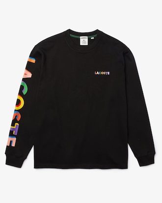 Unisex Lacoste L!VE Embroidered Cotton T-shirt