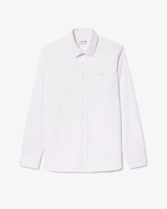Camisa para hombre slim fit de popelín elástico