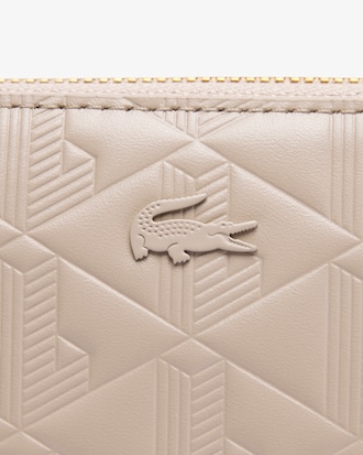 Cartera Maheki De Piel Repujada Con Cierre Para Mujer