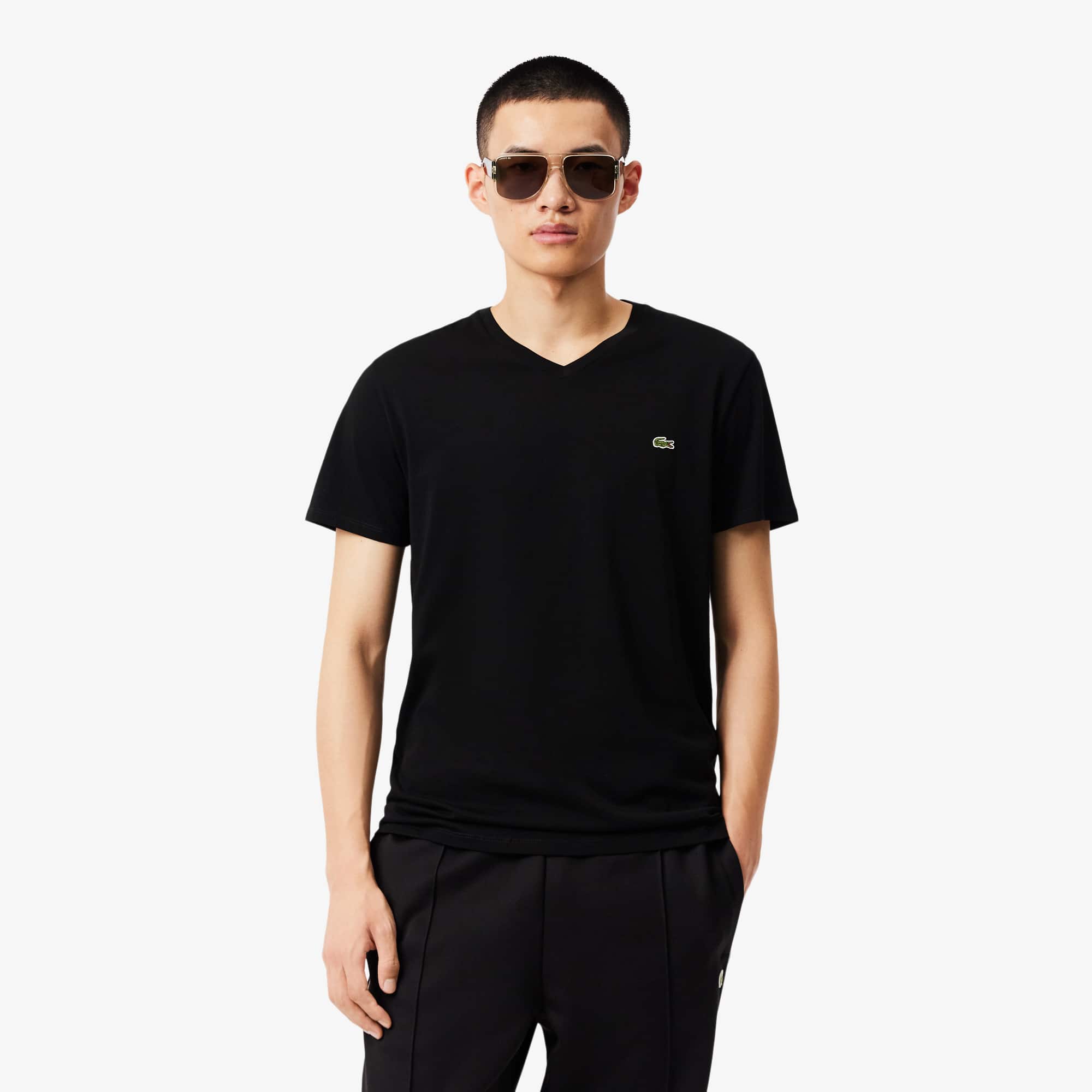 Men's Lightweight Pima Cotton V-Neck T-Shirt
