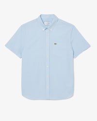 Camisa a cuadros de corte regular y manga corta para hombre