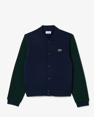 Kids' Contrast Sleeve Fleece Bomber Jacket