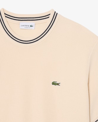 T-shirt classic fit maille d&eacute;tails ray&eacute;s