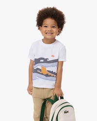 Croc Print Cotton T-Shirt