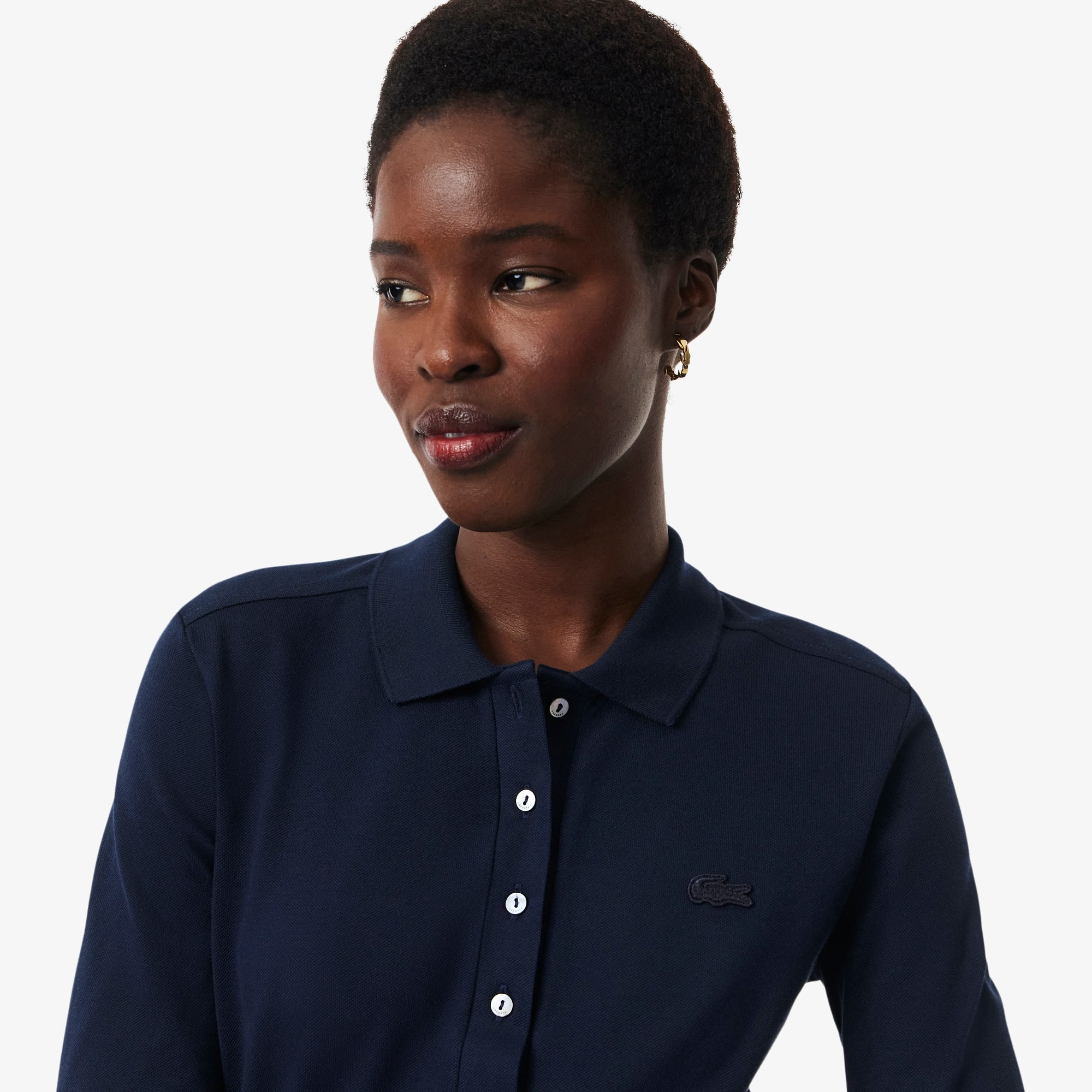 Women's Slim Fit L.12.D Stretch Mini Piqué Polo - Polo Shirts
