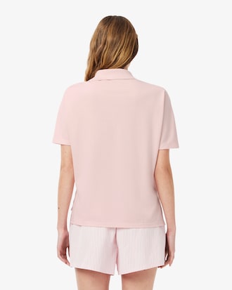 Polo de Piqué con Corte Relajado para Mujer