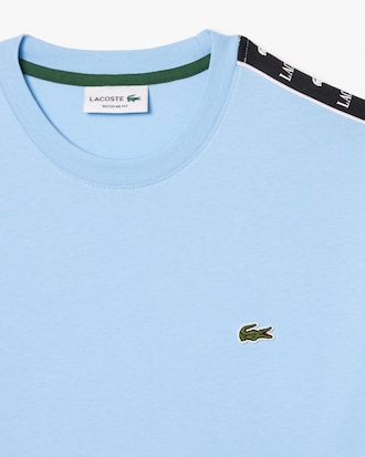 Men's Logo Stripe Cotton T-Shirt