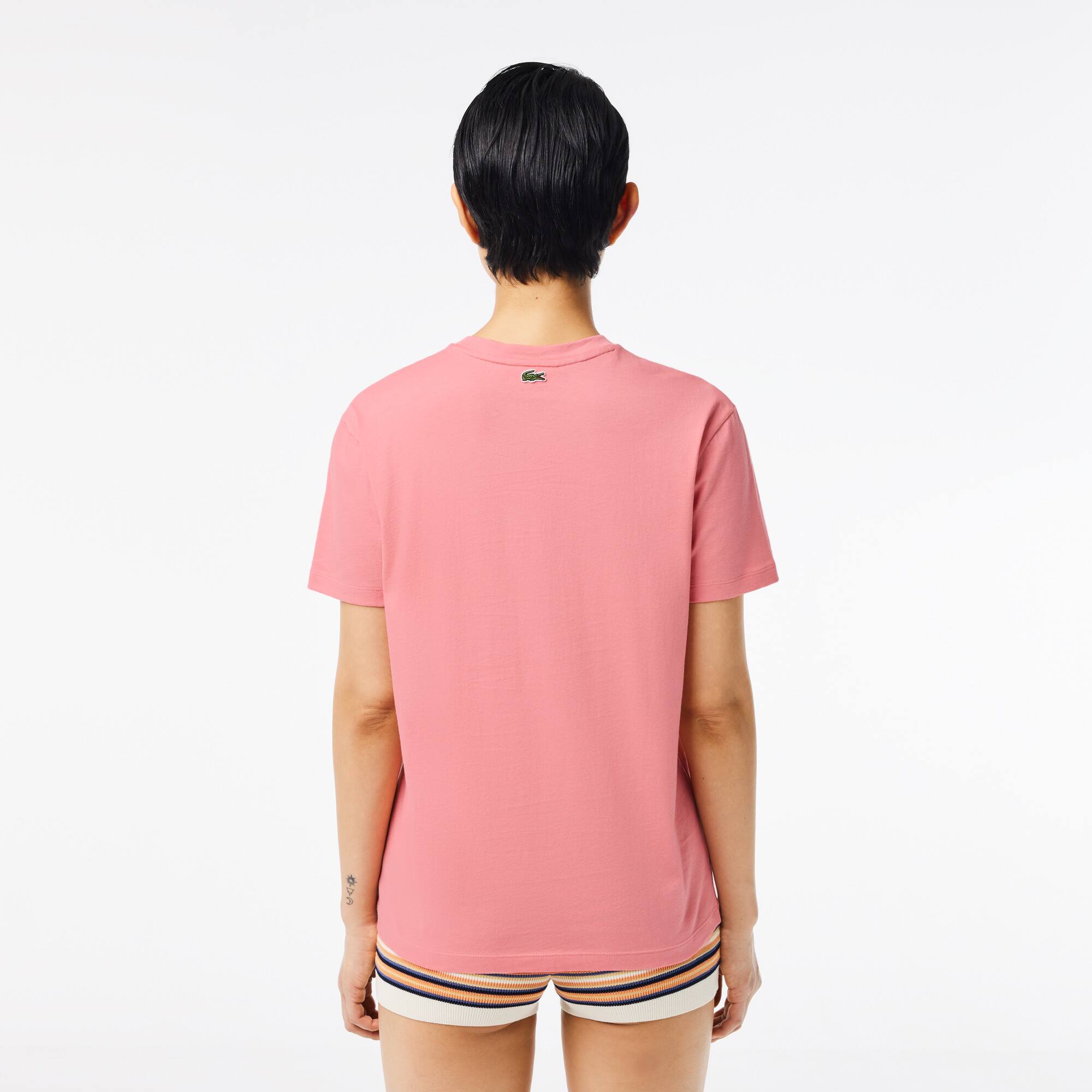 Women's Vintage Print Soft Cotton T-Shirt - T-Shirts & Tops