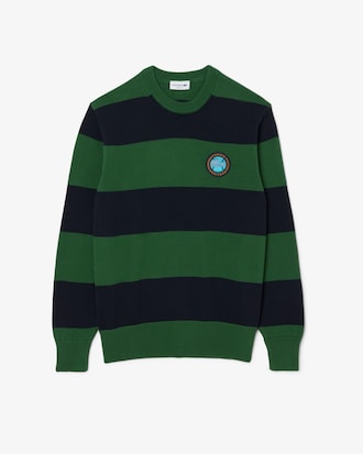 Men's Striped Cotton Jersey Sweater