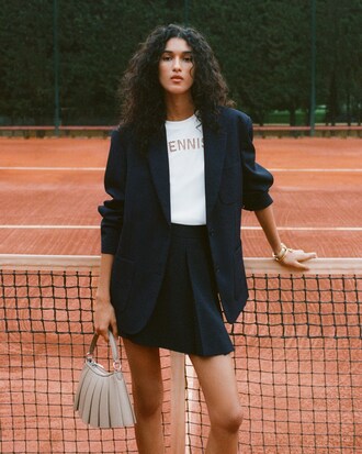 Blazer Piqu&eacute; fluide