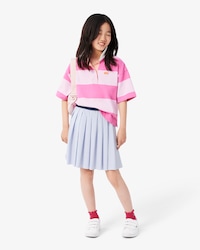 Girls' Oxford Cotton Pleated Skirt